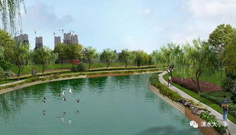 未來的溧水中山河簡直太擺了 有游船 碼頭 雨水花園 生態島